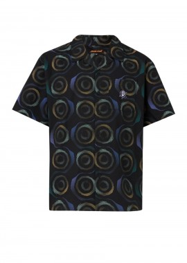 SANTA CRUZ Ανδρικό Πουκάμισο Vertigo SS Haze - Μαύρο-SCA-SHT-0960-BLACK