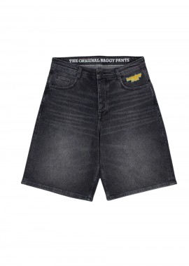 HOMEBOY Βερμούδες x-tra MONSTER Vintage Denim SHORTS-ΜΑΥΡΟ-01SH1087