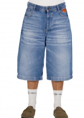 HOMEBOY Unisex Βερμούδα Baggy 6/8 DESPERADOS - Denim -01SH2200-DENIM