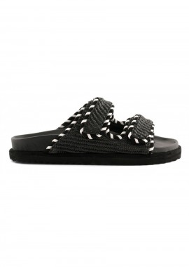 COLORS OF CALIFORNIA - Σανδάλια Raffia COLORS OF CALIFORNIA - Μαύρα -HC.BIOW606-BLACK