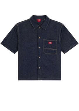 DICKIES Denim Shirt SS Ανδρικό Πουκάμισο-DK0A88PHRIN1