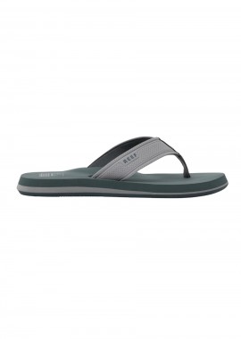 REEF Παντόφλες Ανδρικές The Layback - Γκρι-CJ9072-BLACK