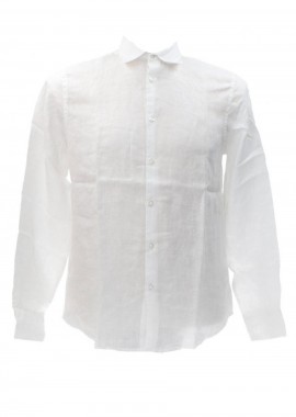 SEINSE Πουκάμισα CAMICIA M/L - ΑΣΠΡΟ-CE985SS-WHITE