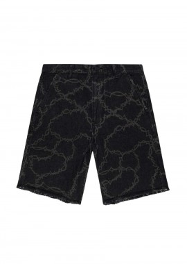 RIPNDIP - RIPNDIP Shorts - Βερμούδες WIRED DENIM SHORTS - BLACK-RNDSPR24126-BLACK