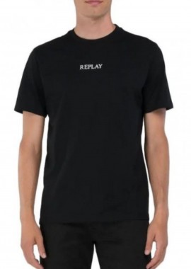REPLAY T-Shirts ανδρικά M6936.000.23188P - Μαύρο-M6936.000.23188P-BLACK