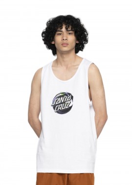 SANTA CRUZ Αμάνικες Μπλούζες Holo Wave Dot Vest - Λευκό-SCA-VST-0720-WHITE