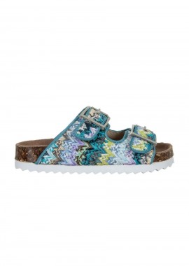 COLORS OF CALIFORNIA - COLORS OF CALIFORNIA Σανδάλια - Πέδιλα Raffia Sandal Two Buckles - -HC.2407