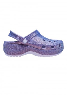 CROCS Slides - Παντόφλες PLATFORM IRID GLITTER CLOG - ΜΩΒ-211024-PURPLE