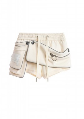 Mod Wave Movement - MOD WAVE MOVEMENT Shorts - Βερμούδες MWM Track Shorts Zip Pockets Reflective Detail - Εκρού-MW091040374-BEIGE