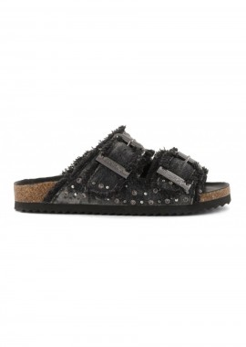 COLORS OF CALIFORNIA Σανδάλια Denim με Τρουκς BIO406NN - Μαύρο-HC.BIO406N-BLACK
