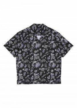 SANTA CRUZ Ανδρικά Πουκάμισα Finn SS Shirt - Μαύρο-SCA-SHT-0996-UNKNOWN
