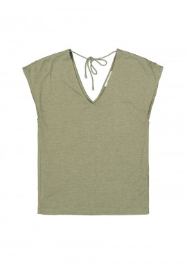 GARCIA - GARCIA Αμάνικες Μπλούζες R260208_ladies T-shirt ss - KHAKI-R260208-KHAKI