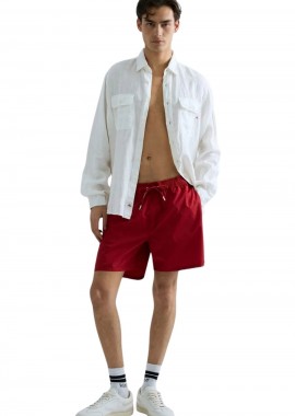 REPLAY - REPLAY Ανδρικό Μαγιό Κόκκινο Swim Shorts-LM1154.000.82972R-RED