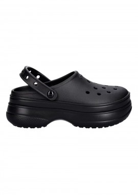 CROCS Classic Stacked Clog Slides - Μαύρο-211355-BLACK