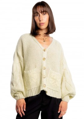 Another Cotton Lab - ANOTHER COTTON LAB Γυναικεία Ζακέτα Another WMN Cardigan - Κίτρινο-PD00013204-YELLOW