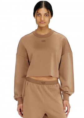DIESEL - DIESEL Φούτερ με λαιμόκοψη BLAKE-UTLT TOP - ΜΠΕΖ-W26A223070TJBU-BROWN