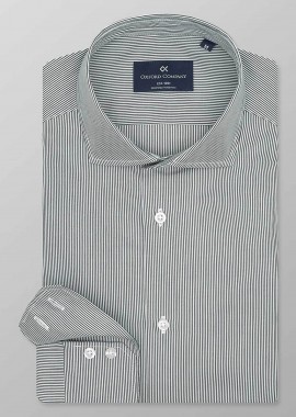OXFORD COMPANY - Oxford Company ανδρικό πουκάμισο romeo με ψιλό ριγέ σχέδιο Slim Fit