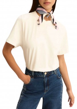 EMME - Emme by Marella γυναικείο Τ-shirt με φουλάρι