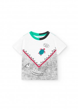 BOBOLI - Boboli παιδικό T-Shirt με print - 318080 Λευκό