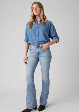 Levi's® γυναικείο τζιν παντελόνι ψηλόμεσο πεντάτσεπο Slim Bootcut Fit 