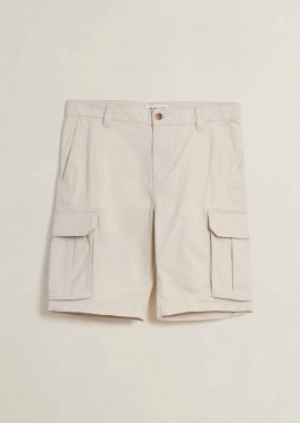 GANT - Gant ανδρική βερμούδα cargo Regular Fit - 205630 Εκρού