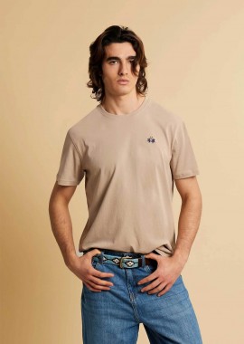 LA MARTINA - La Martina ανδρικό T-shirt με κεντημένο λογότυπο Regular Fit