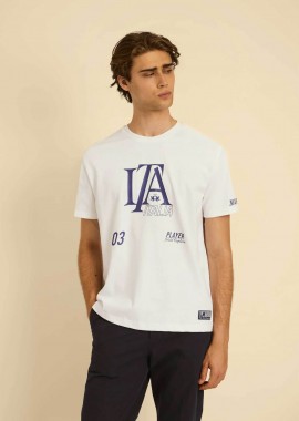 LA MARTINA - La Martina ανδρικό T-shirt με lettering Regular Fit