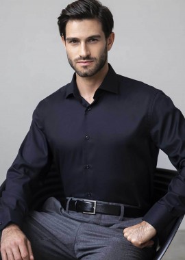 OXFORD COMPANY - Oxford Company ανδρικό πουκάμισο club μονόχρωμο Regular Fit