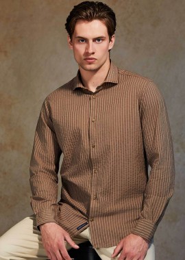 Oxford Company ανδρικό sport πουκάμισο ριγέ Slim Fit 
