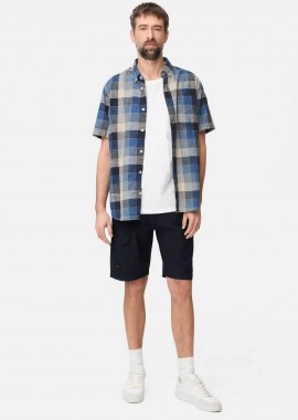 CAMEL ACTIVE - Camel Active ανδρική βερμούδα cargo με ελαστική μέση Relaxed Fit - C261-496X12-7F11 Μπλε Σκούρο