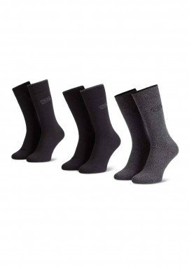 CAMEL ACTIVE - Camel Active σετ ανδρικές μακριές κάλτσες σε συσκευασία δώρου (3 ζευγάρια) - CA261NOS-6590X Μαύρο