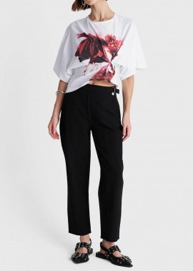 'ALE - 'ALE γυναικείο παντελόνι Straight Fit - 8923058 Μαύρο