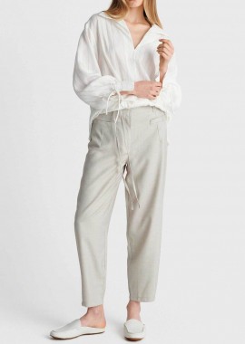 'ALE - 'ALE γυναικείο παντελόνι Relaxed Fit - 8923063 Εκρού