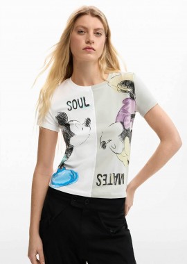 Desigual γυναικείο T-shirt με print Regular Fit 
