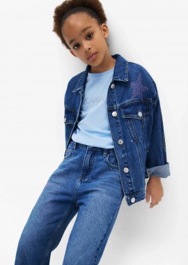 DESIGUAL - Desigual παιδικό denim jacket - 25SGED02 Denim Blue