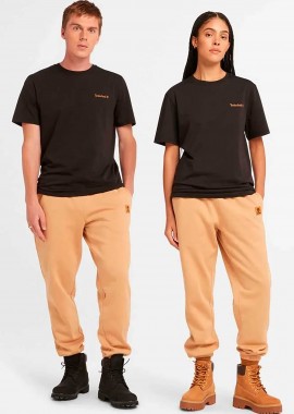 Timberland unisex T-shirt με λογότυπο Regular Fit 