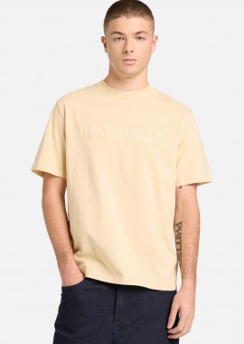 Timberland ανδρικό T-shirt με κεντημένο λογότυπο Authentic Fit 