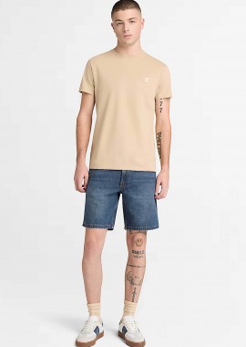 TIMBERLAND - Timberland ανδρική denim βερμούδα πεντάτσεπη Regular Fit - TB0A451AA111 Denim Blue
