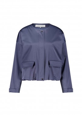 Gerry Weber γυναικείο jacket με flap τσέπες - 130006-52011 Μπλε Σκούρο