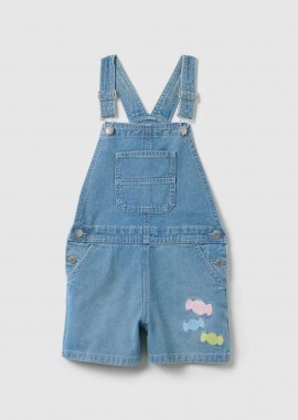 OVS KIDS - OVS παιδική denim σαλοπέτα σορτς - 002264519 Denim Blue