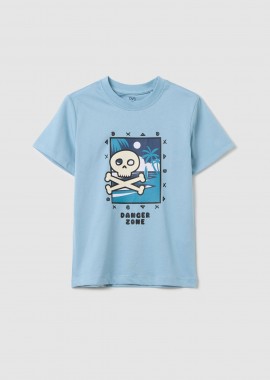 OVS KIDS - OVS παιδικό T-shirt με print Regular Fit - 002269089 Μπλε