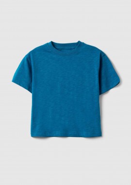 OVS παιδικό T-shirt μονόχρωμο Οversized Fit - 002573722 Μπλε Σκούρο