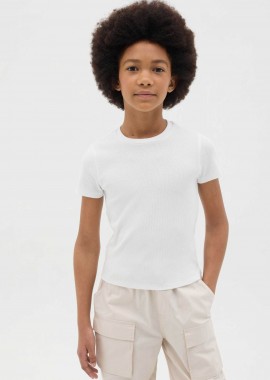 OVS KIDS - OVS παιδικό T-shirt μονόχρωμο Slim Fit - 002267257 Λευκό