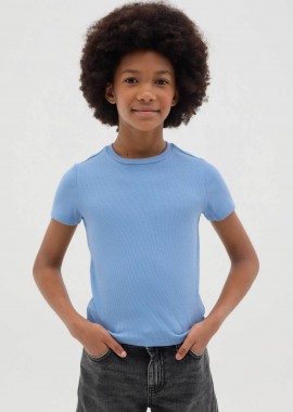 OVS KIDS - OVS παιδικό T-shirt μονόχρωμο Slim Fit - 002267267 Μπλε Ανοιχτό