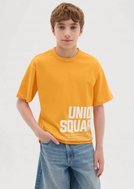 OVS KIDS - OVS παιδικό T-shirt με lettering print Regular Fit - 002301125 Πορτοκαλί
