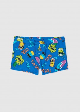 OVS παιδικό μαγιό trunk για αγόρια με all-over print - 002272960 Μπλε
