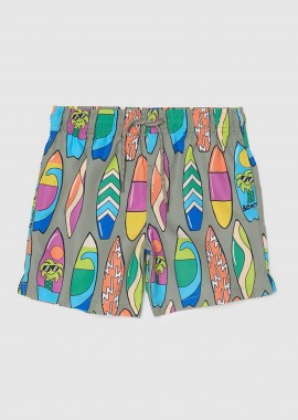 OVS παιδικό μαγιό σορτς για αγόρια με surf print - 002274059 Πράσινο Σκούρο