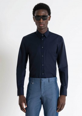 ANTONY MORATO - Antony Morato ανδρικό πουκάμισο μονόχρωμο Slim Fit