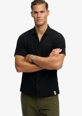 SUPERDRY & CO - Superdry ανδρικό πουκάμισο textured με τσέπες Relaxed Fit