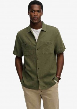 SUPERDRY & CO - Superdry ανδρικό πουκάμισο textured με τσέπες Relaxed Fit